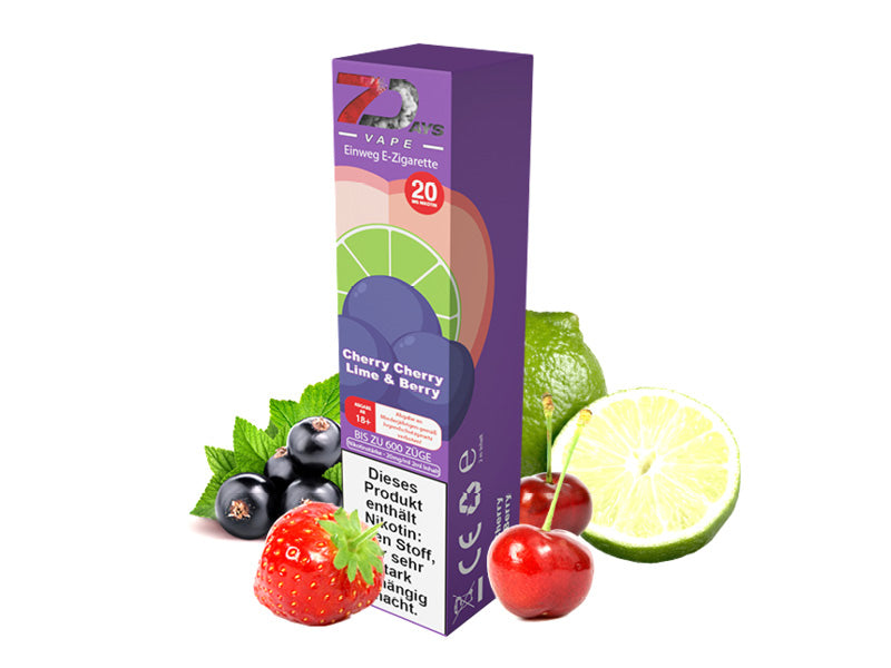 7Days Vape - Cherry Lime & Berry E-Shisha Vape