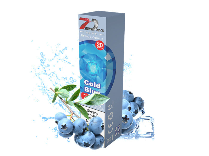 7Days Vape E-Shisha - Cold Blue