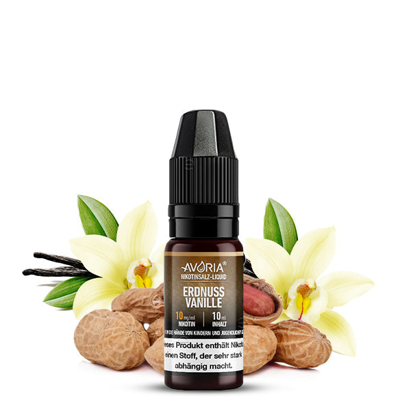 Avoria Nikotinsalz Liquid 10ml Erdnuss Vanille im Großhandel günstig kaufen