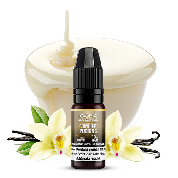 Avoria Nikotinsalz Liquid 10ml Vanille Pudding im Großhandel günstig kaufen