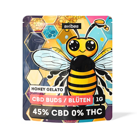 avibes® CBD Blüten | 45% CBD 0% THC | Honey Gelato