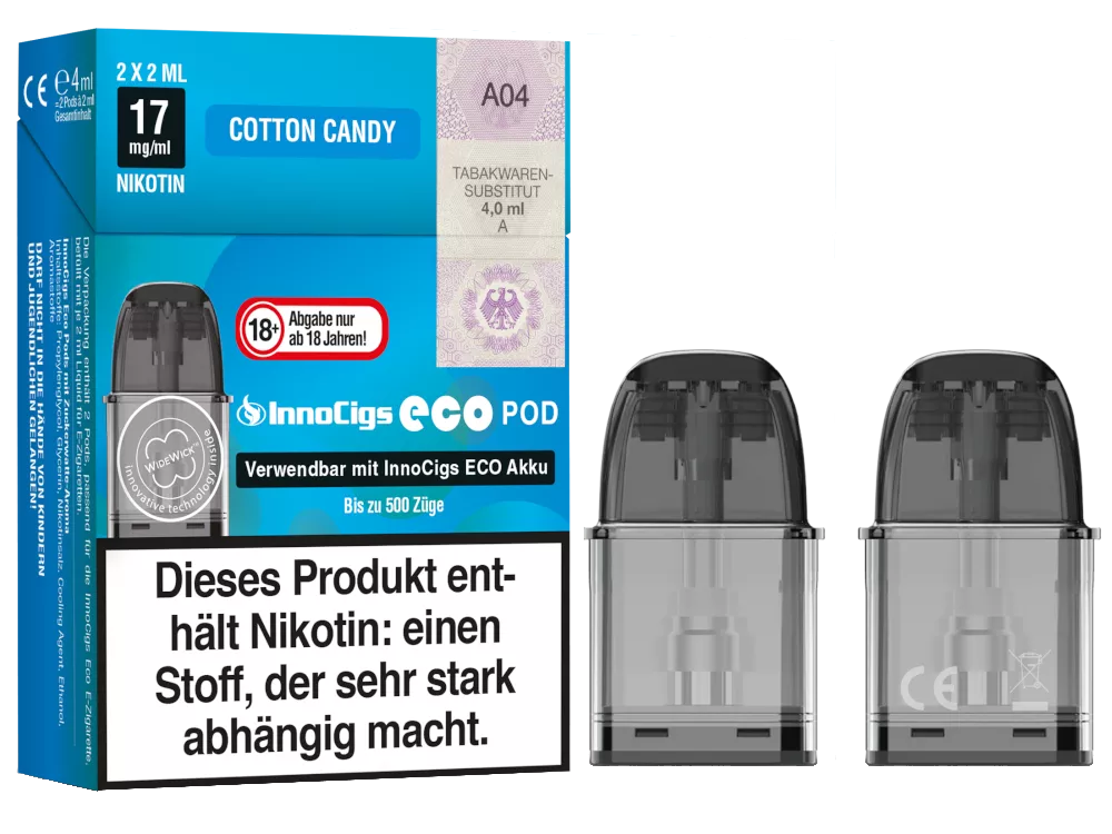 InnoCigs Eco Pods Cotton Candy im Großhandel günstig kaufen