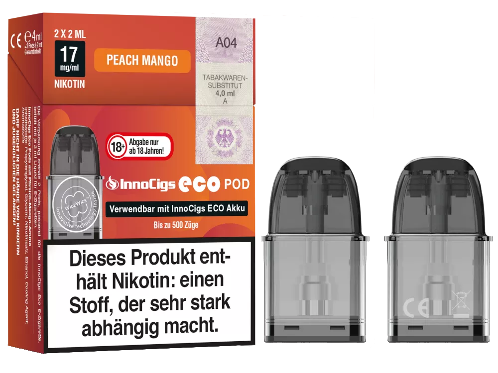 InnoCigs Eco Pods Peach Mango im Großhandel günstig kaufen