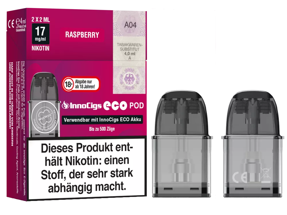 InnoCigs Eco Pods Raspberry im Großhandel günstig kaufen