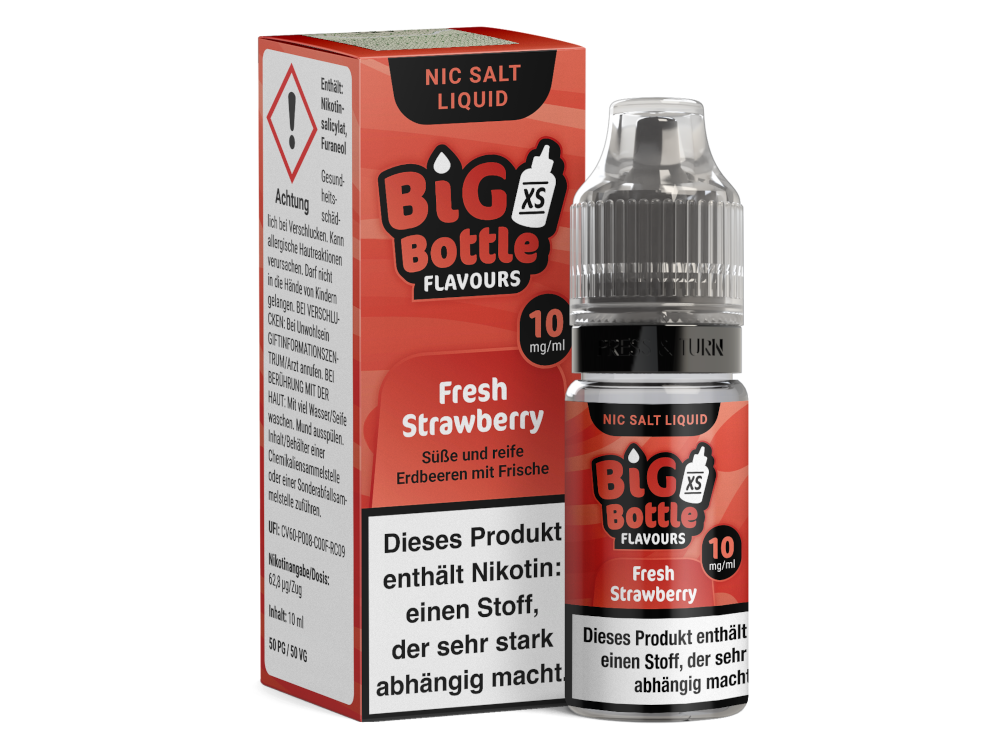 Big Bottle - Fresh Strawberry - Nikotinsalz Liquid