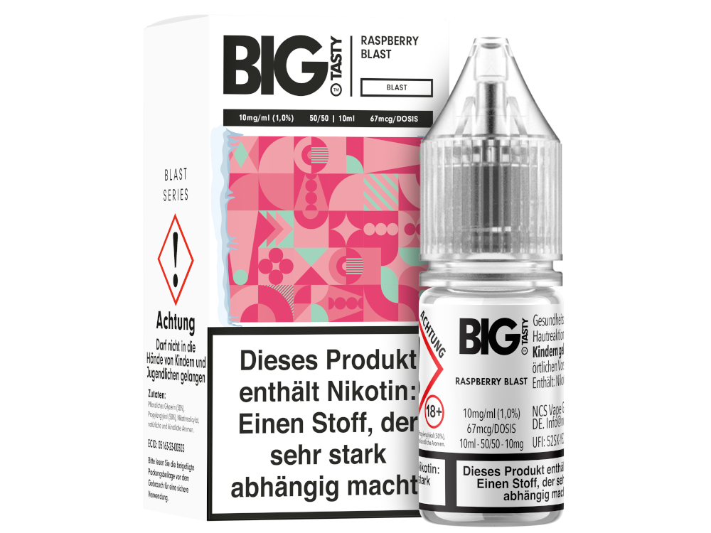 Big Tasty - Blast Series - Raspberry Blast - Nikotinsalz Liquid