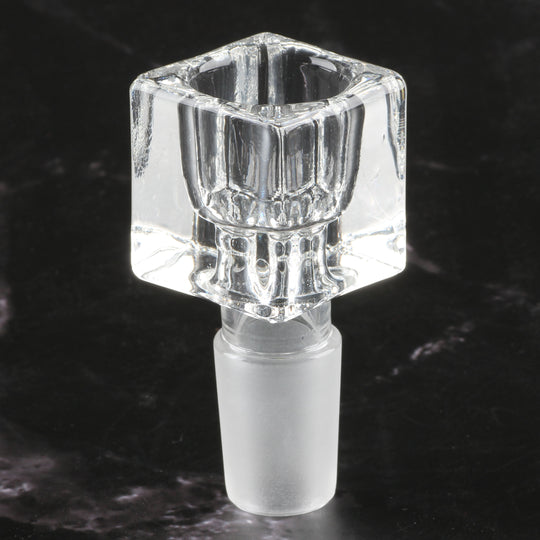 Bong-Kopf Glas-Kopf Flutschkopf Würfel 18.8mm Schliff