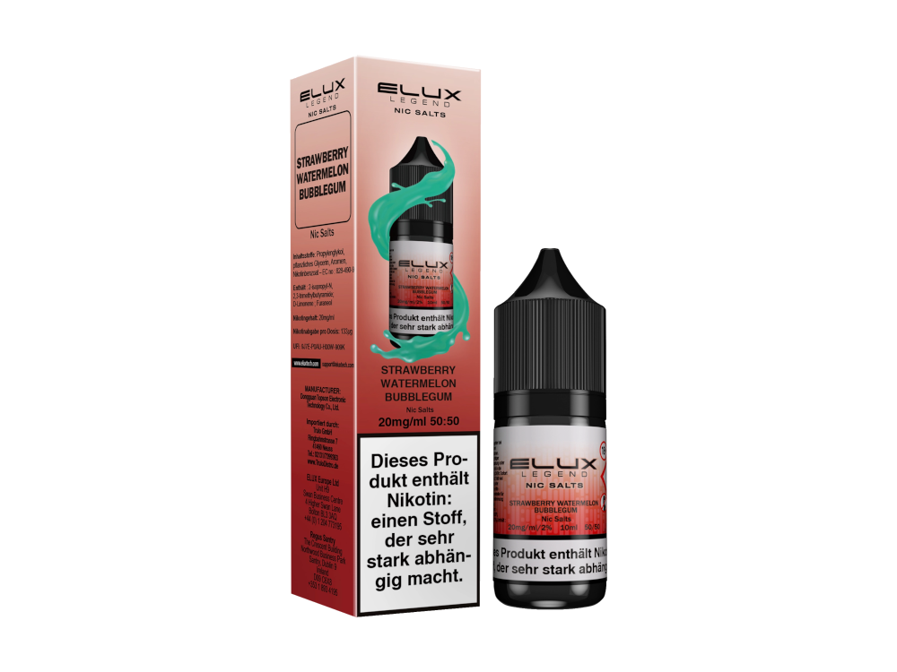 Elux - Nikotinsalz Liquid  - Strawberry Watermelon Bubblegum