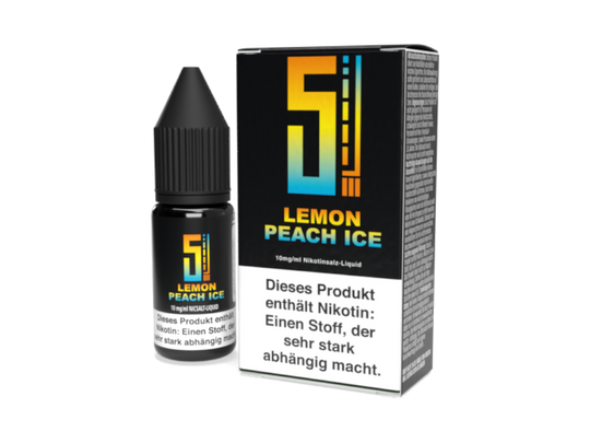 5EL - Lemon Peach Ice - Nikotinsalz Liquid