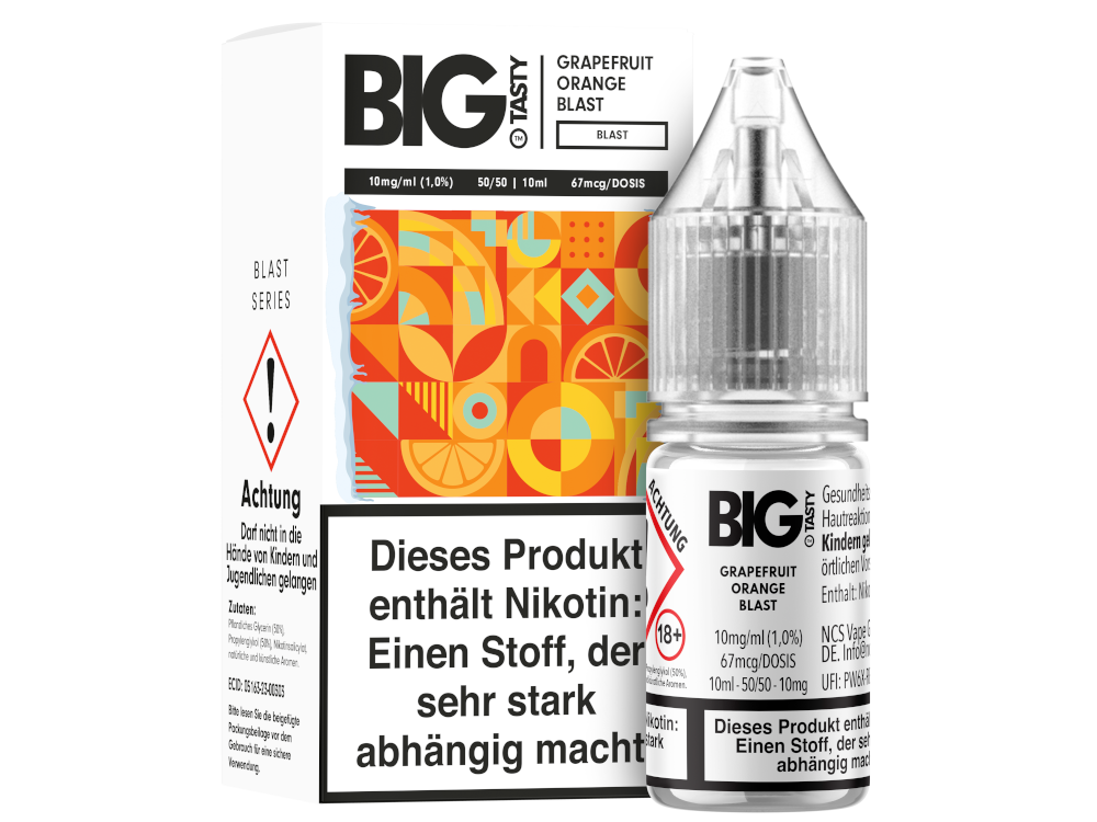 Big Tasty - Blast Series - Grapefruit Orange Blast - Nikotinsalz Liquid