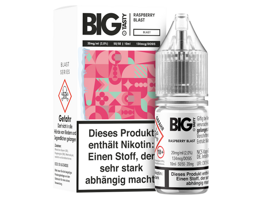 Big Tasty - Blast Series - Raspberry Blast - Nikotinsalz Liquid