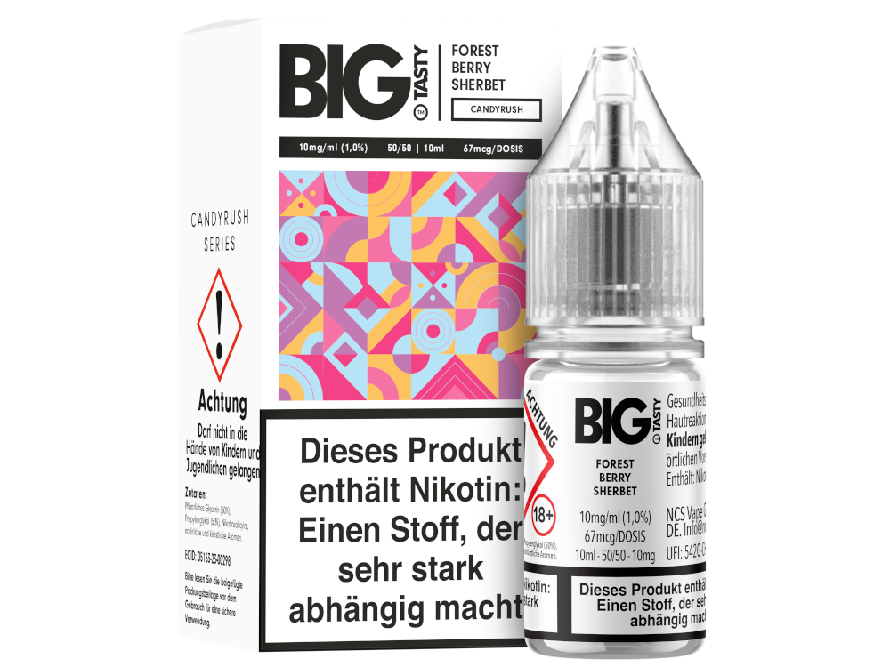 Big Tasty - Candyrush Series - Forest Berry Sherbet - Nikotinsalz Liquid