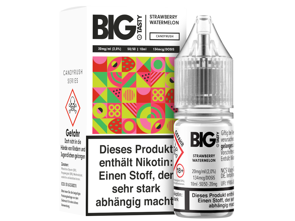 Big Tasty - Candyrush Series - Strawberry Watermelon - Nikotinsalz Liquid