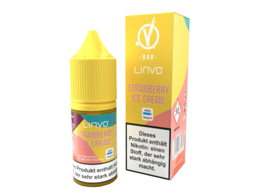 Linvo - Strawberry Ice Cream - Nikotinsalz Liquid