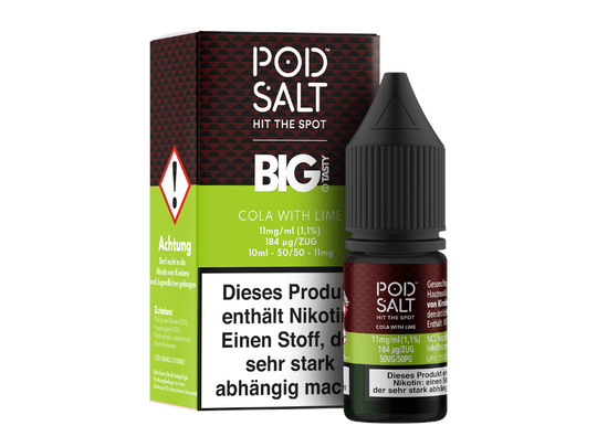 Pod Salt Fusion - Cola with Lime - Nikotinsalz Liquid