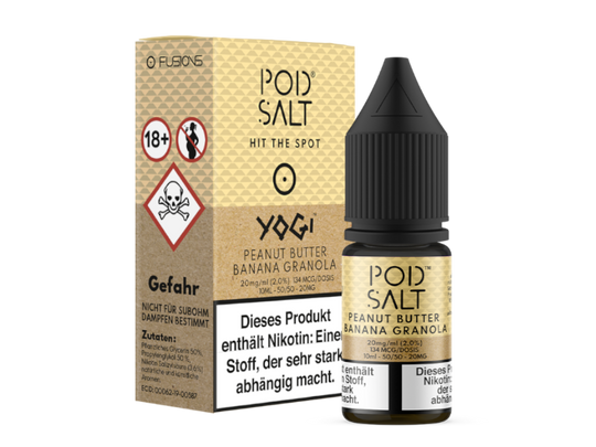 Pod Salt Fusion - Peanut Butter Banana Granola - Nikotinsalz Liquid