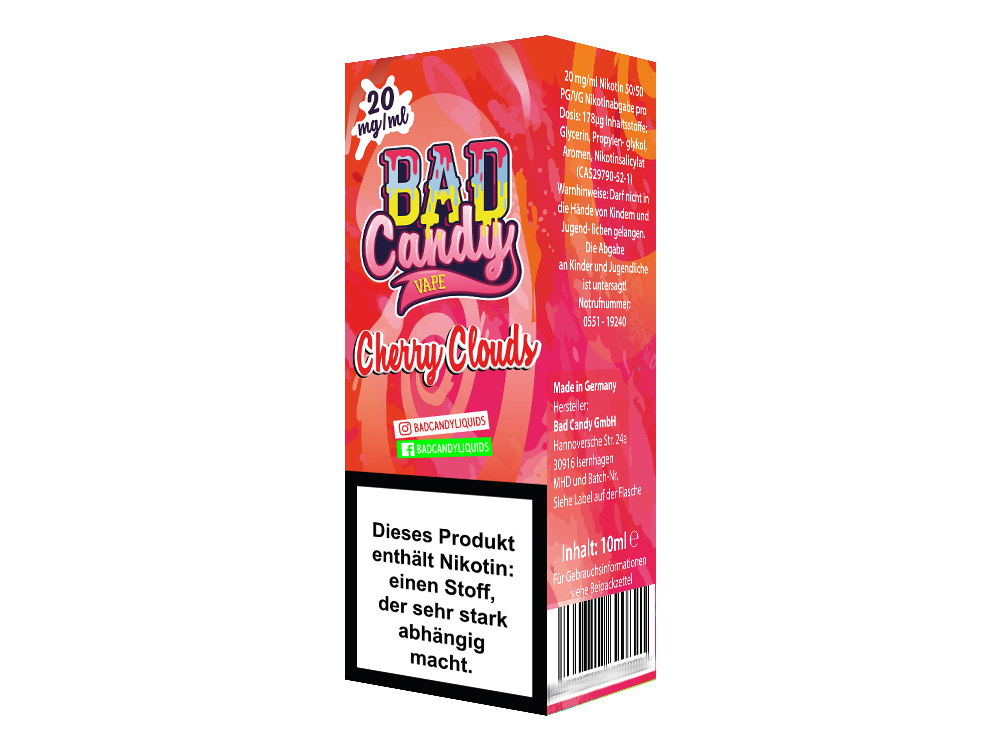 Bad Candy - Cherry Cloud - Nikotinsalz Liquid