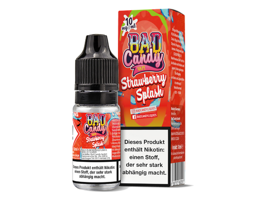 Bad Candy - Strawberry Splash - Nikotinsalz Liquid