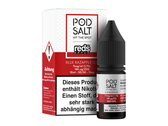 Pod Salt Fusion - Blue Razapple Ice - Nikotinsalz Liquid