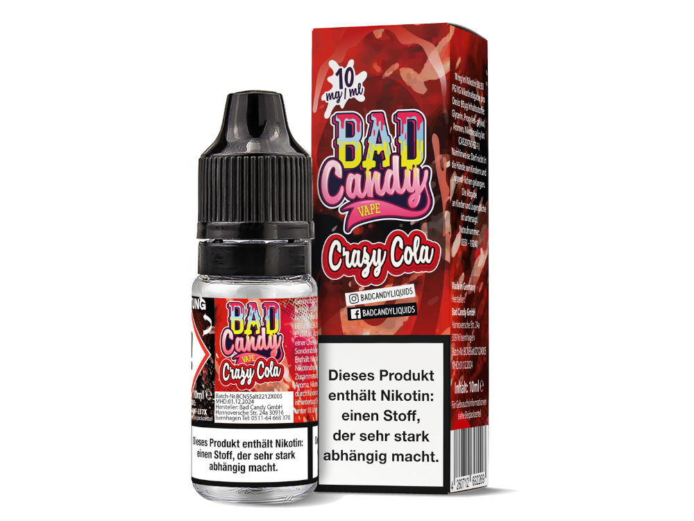 Bad Candy - Crazy Cola - Nikotinsalz Liquid