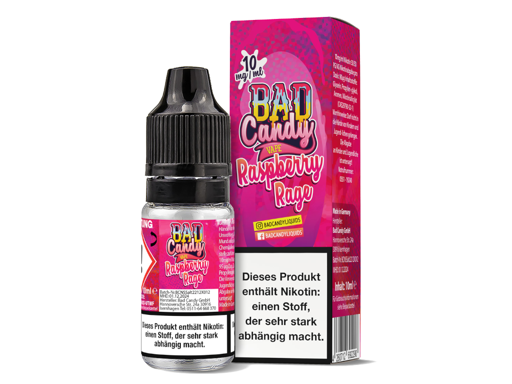 Bad Candy - Raspberry Rage - Nikotinsalz Liquid