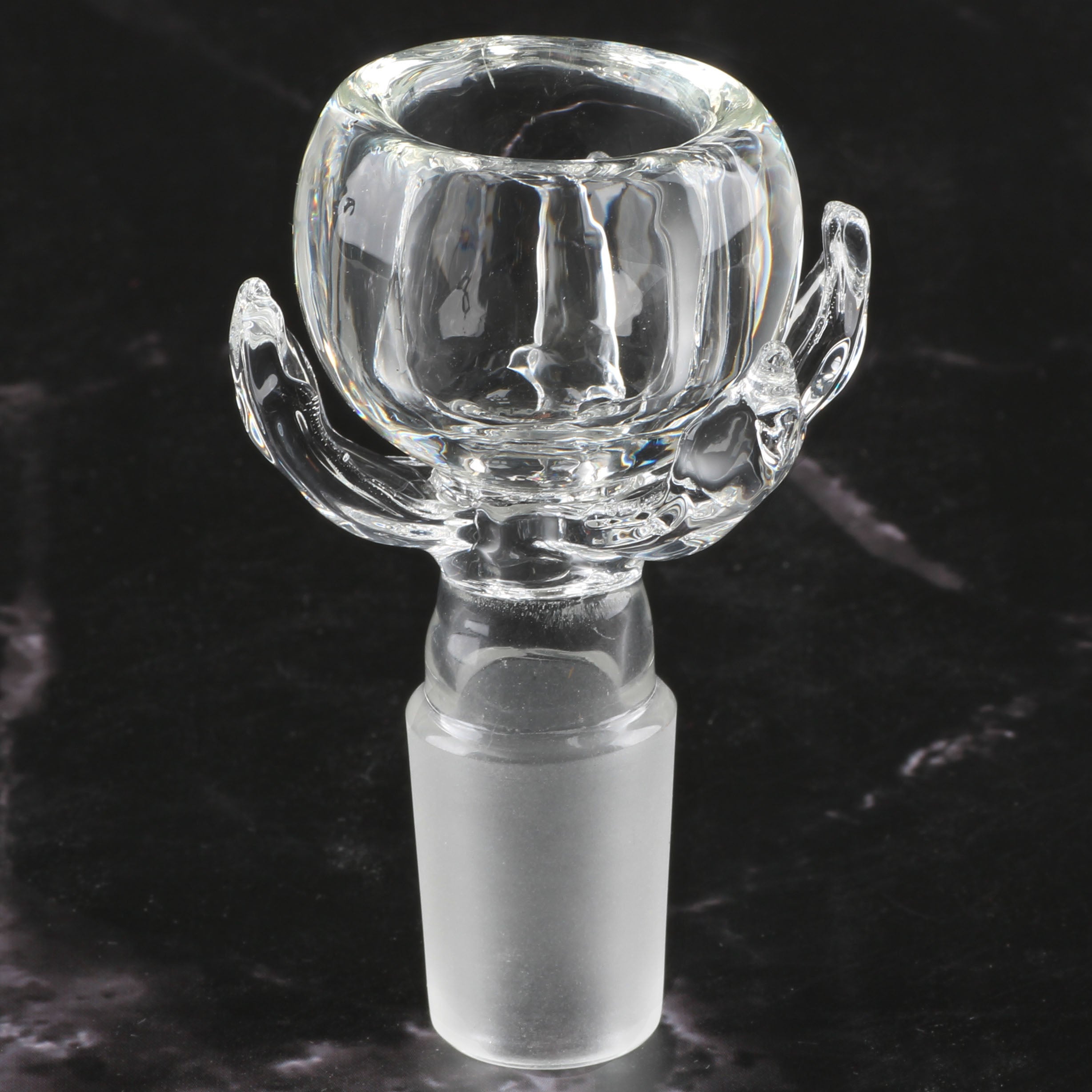 Bong-Kopf Glas-Kopf Flutschkopf Krallenform 18.8mm Schliff