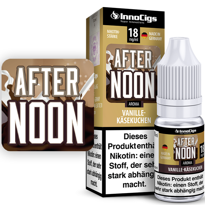 AFTERNOON VANILLE-KÄSEKUCHEN AROMA von InnoCigs 10ml Liquid Großhandel