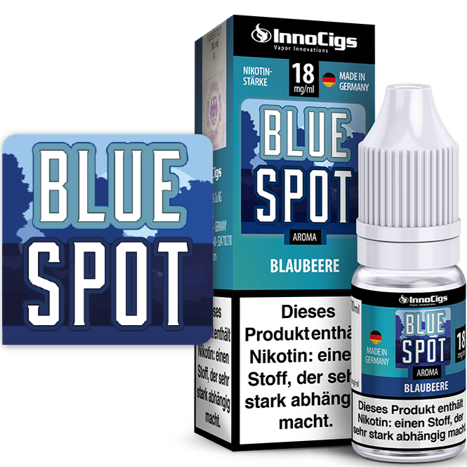 Blue Spot Blaubeere Aroma von InnoCigs 10ml Liquid Großhandel