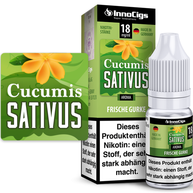 Cucumis sativus Gurke Aroma von InnoCigs 10ml Liquid Großhandel