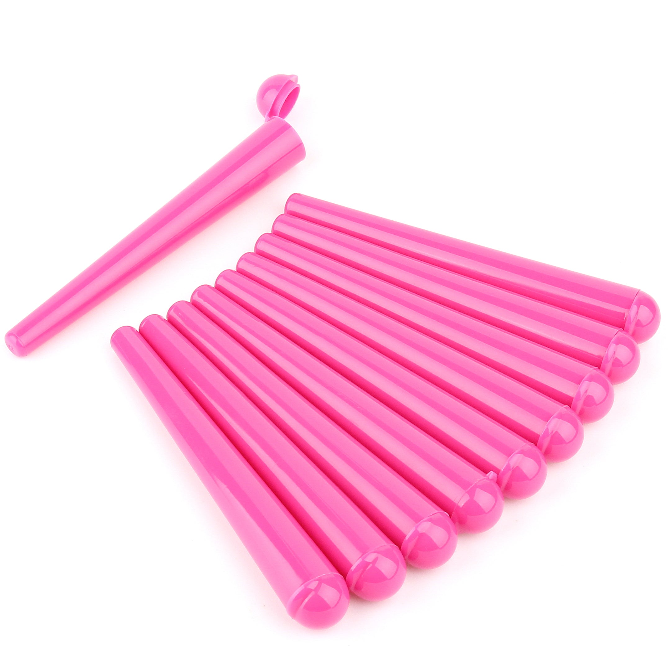 avibes 10 x Joint Hüllen Set Transporthüllen Case Tube Hülsen pink rosa Klappdeckel