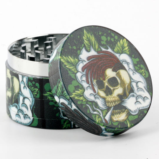 stoned skull totenkopf joint grinder three